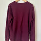 Maroon Waffle Long Sleeve / 10-12 years