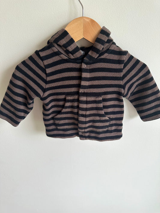 Striped Hooded Sweater / 3-6m