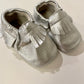 Silver Soft Sole Mocs / 6-12m