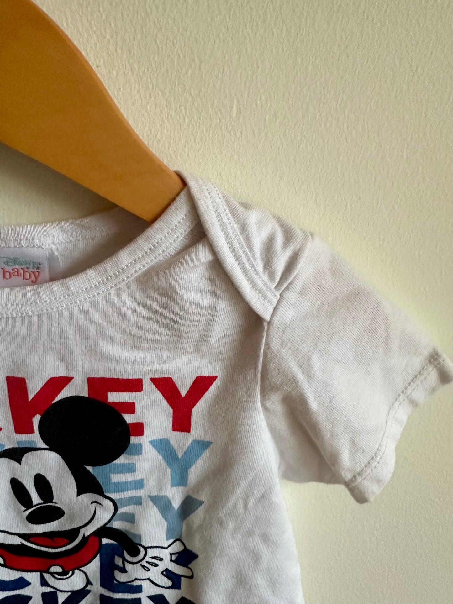 Mickey Text T-Shirt / 24m