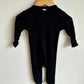 Organic Black Ribbed Sleeper / 9m