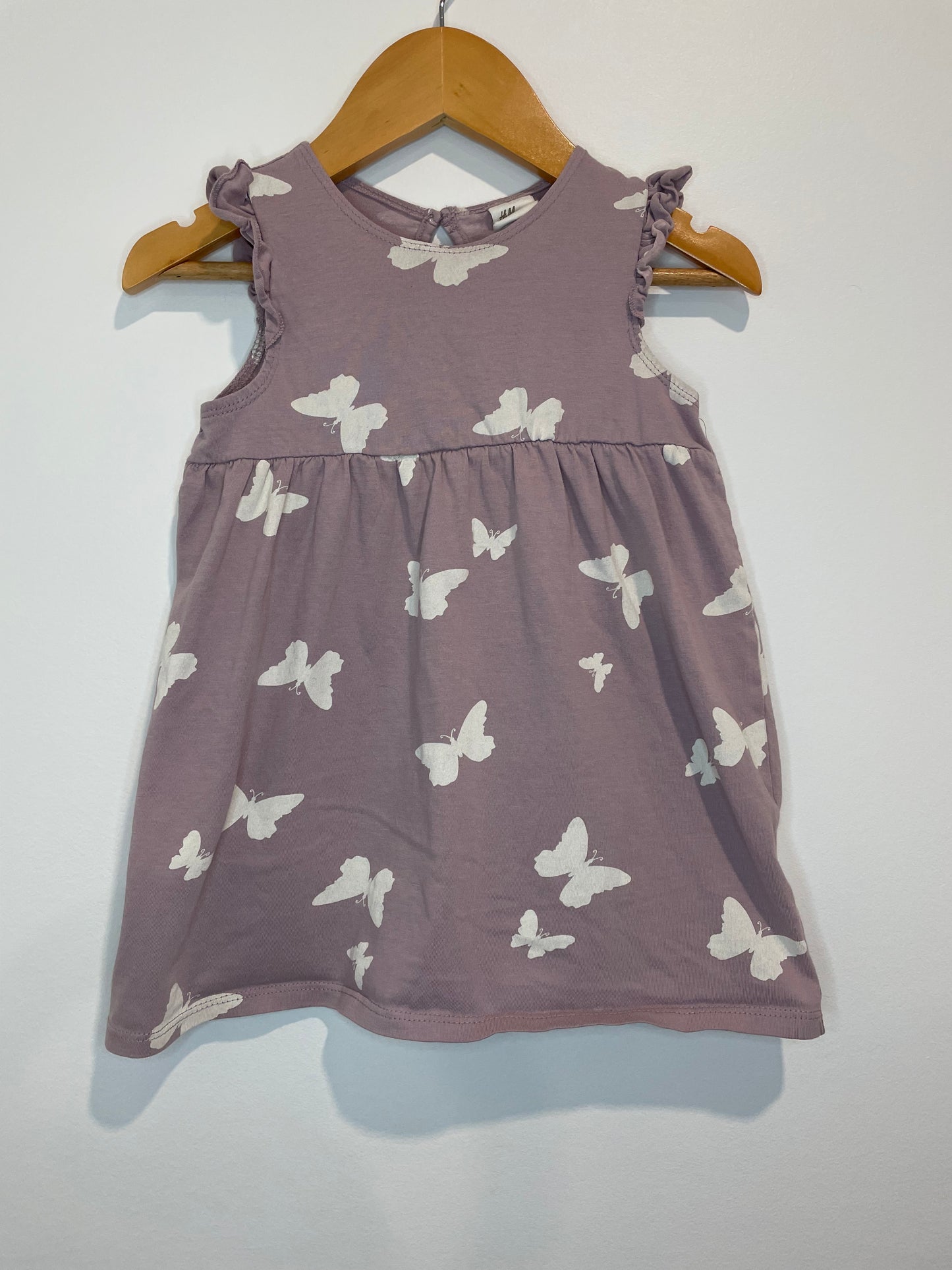 Purple Butterfly Dress / 12-18m