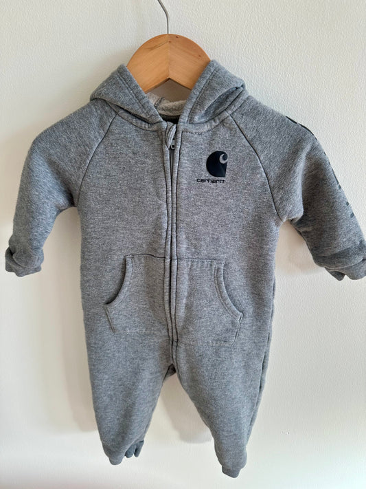 Carhartt Grey Hooded Jumpsuit / 6m