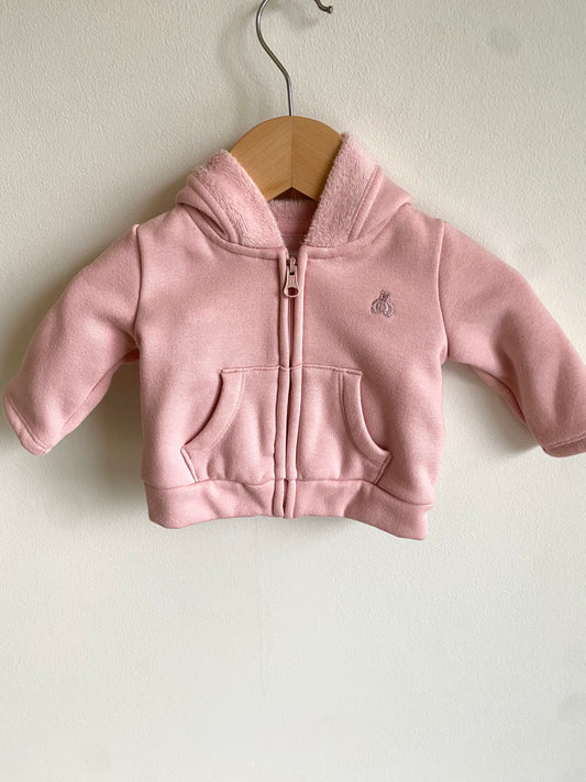 Pink Hoodie Sweater with Ears / 0-3m