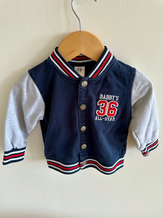 Daddy's All Star Varsity Jacket / 12-18m