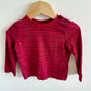 Red Striped Long Sleeve / 18m