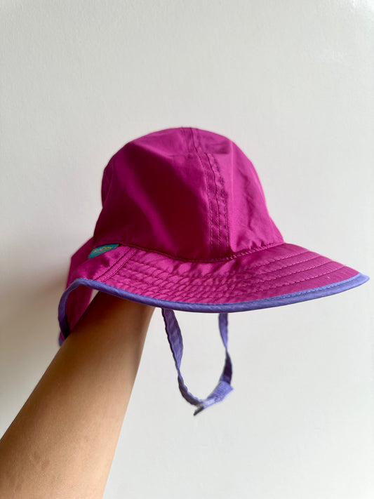 Purple Cape Sun Hat / 6-12m