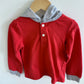 Red + Grey Hoodie / 4T