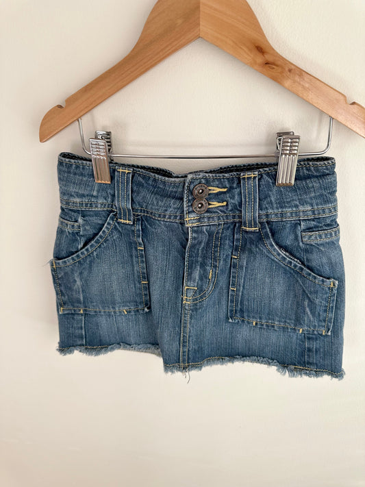 Jean Skirt with Biker Shorts / 6 years