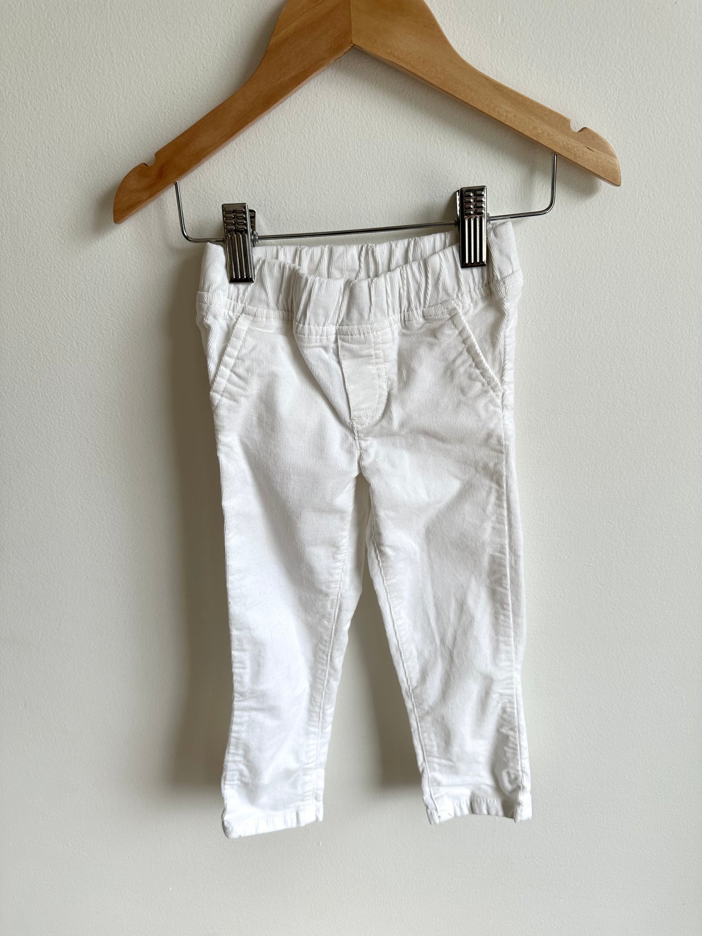 White Corduroy Pants / 2T