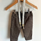 H&M Brown Pants with Suspenders / 12-18m