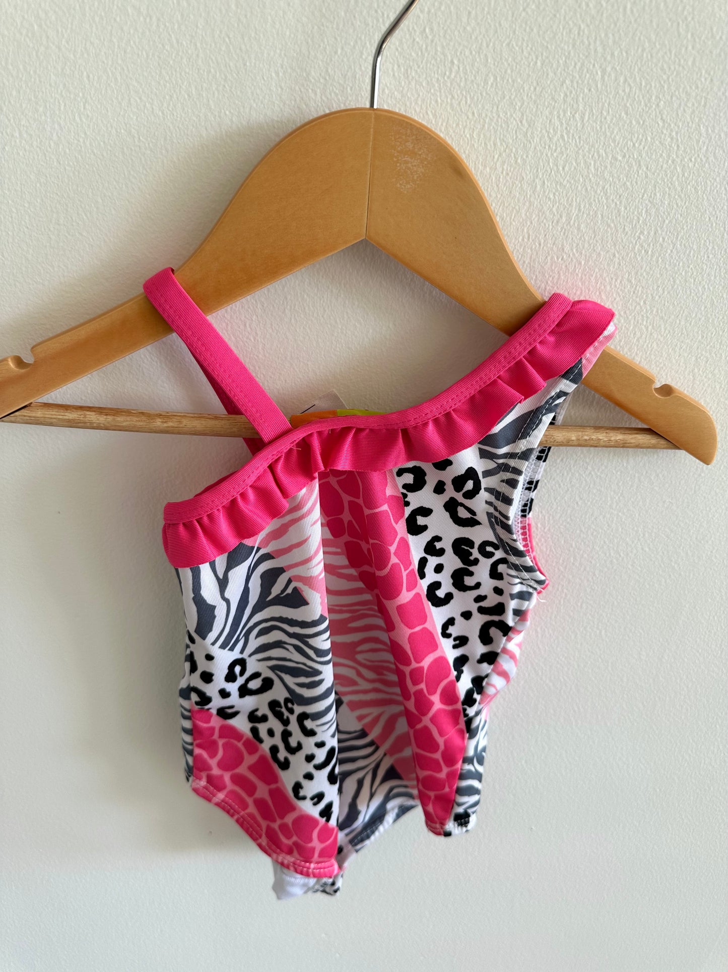 Pink Animal Print Swimsuit / 24m