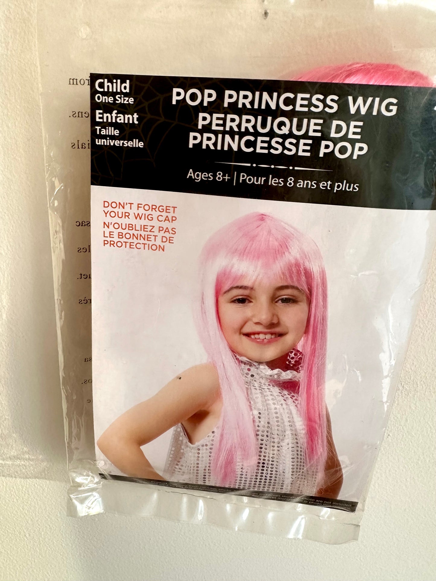 Pink Pop Princess Wig / Child (8+)