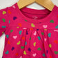 Pink Hearts Top / 0-3m