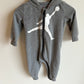 Air Jordan Grey Hooded Jumpsuit / 9m