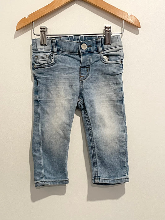 Denim Jeans with Adjustable Waist / 6-9m