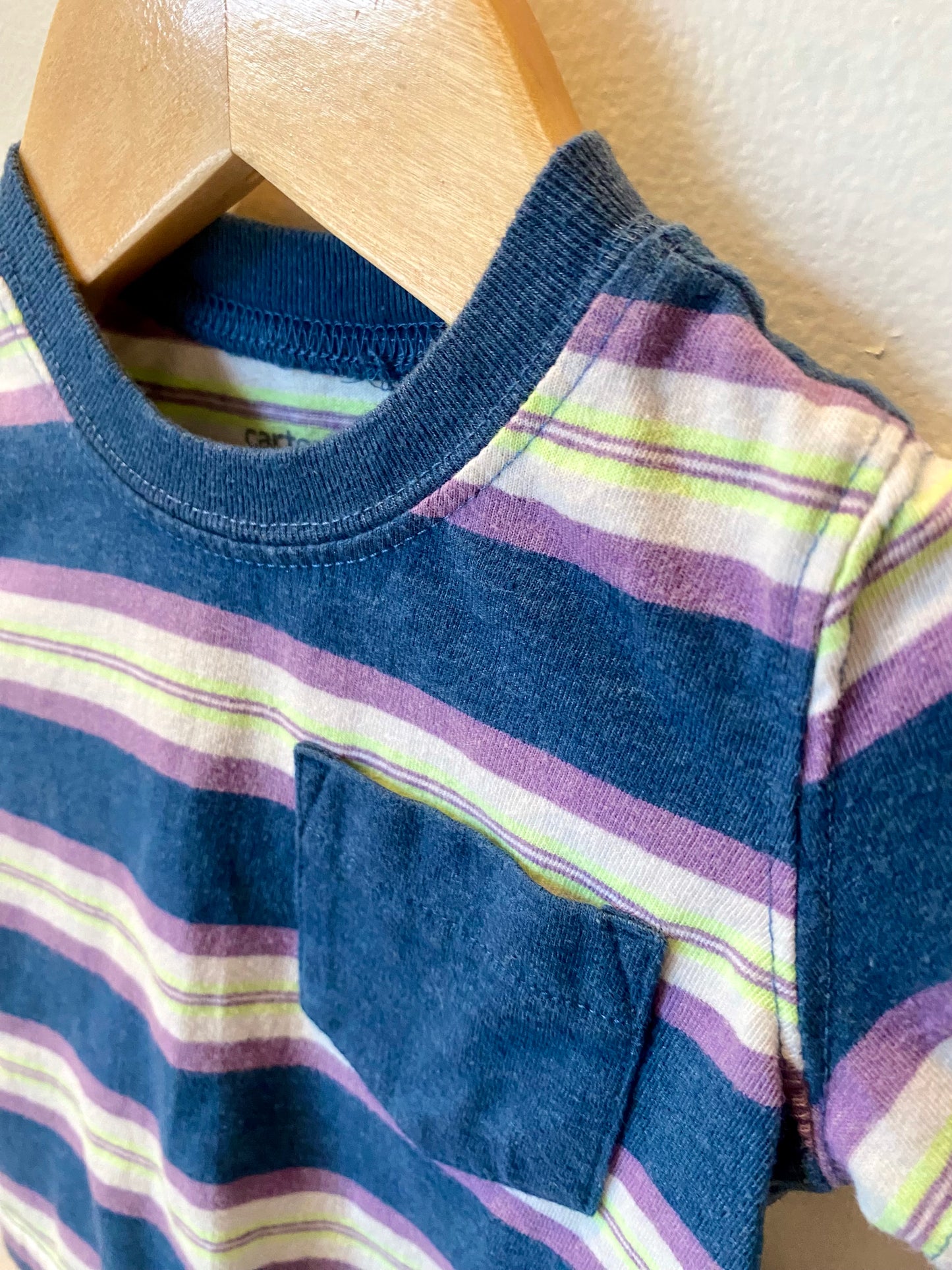 Blue Striped Colored Shirt / 6m