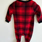 Gap Red + Black Fleece Sleeper / 6-12m