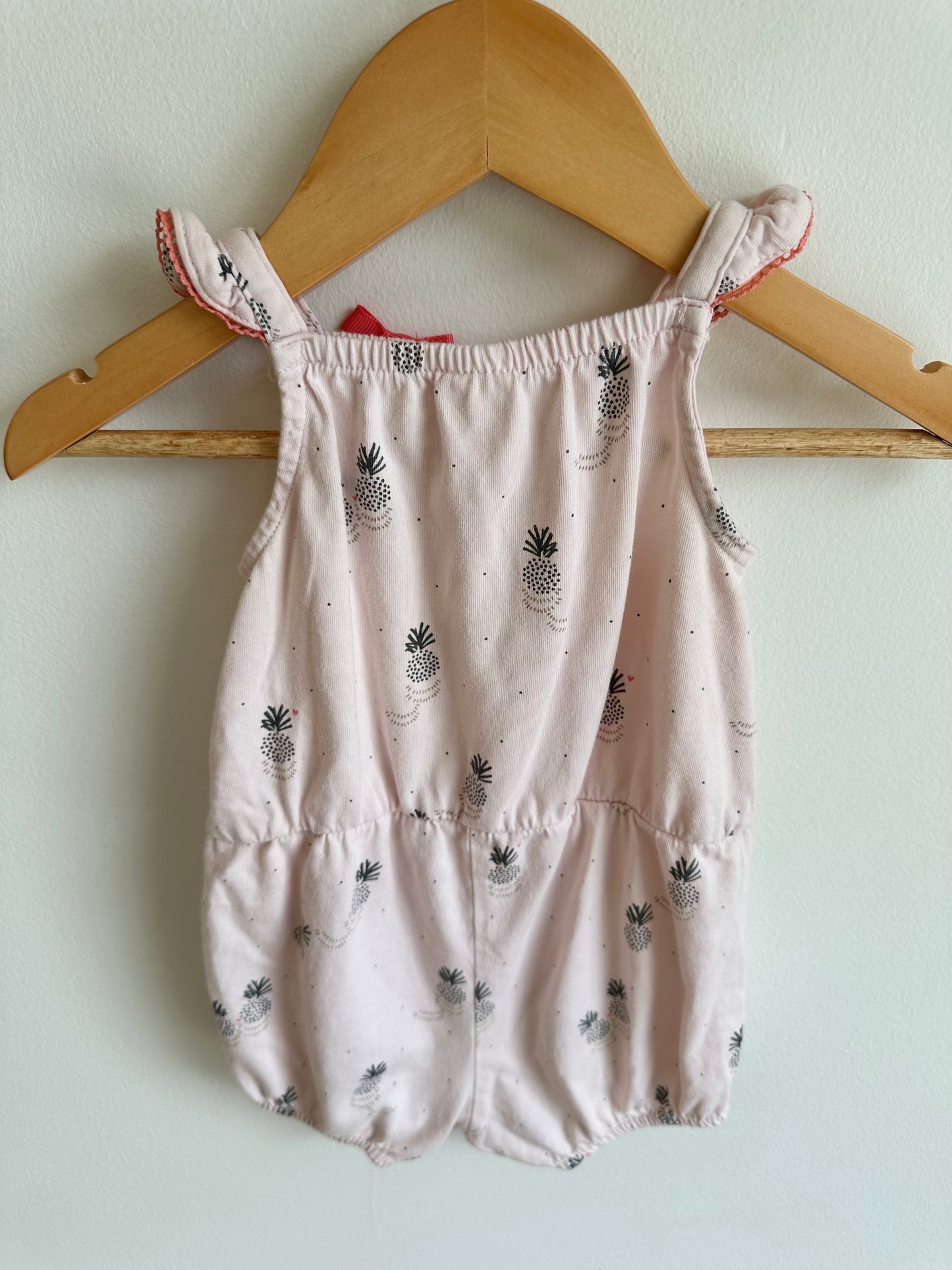 H&M Pink Pineapple Romper / 6-9m