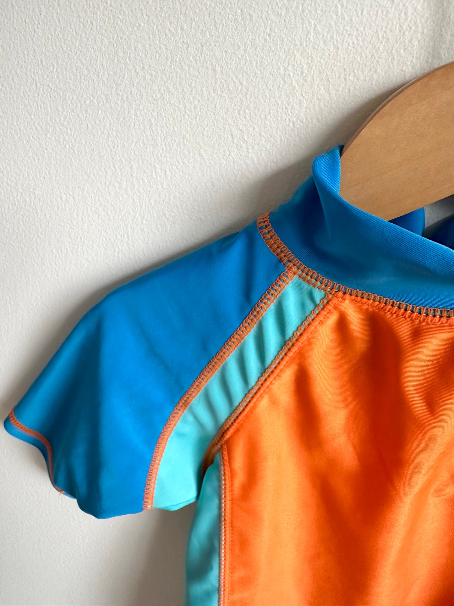 Orange Fish Swim Top / 3T