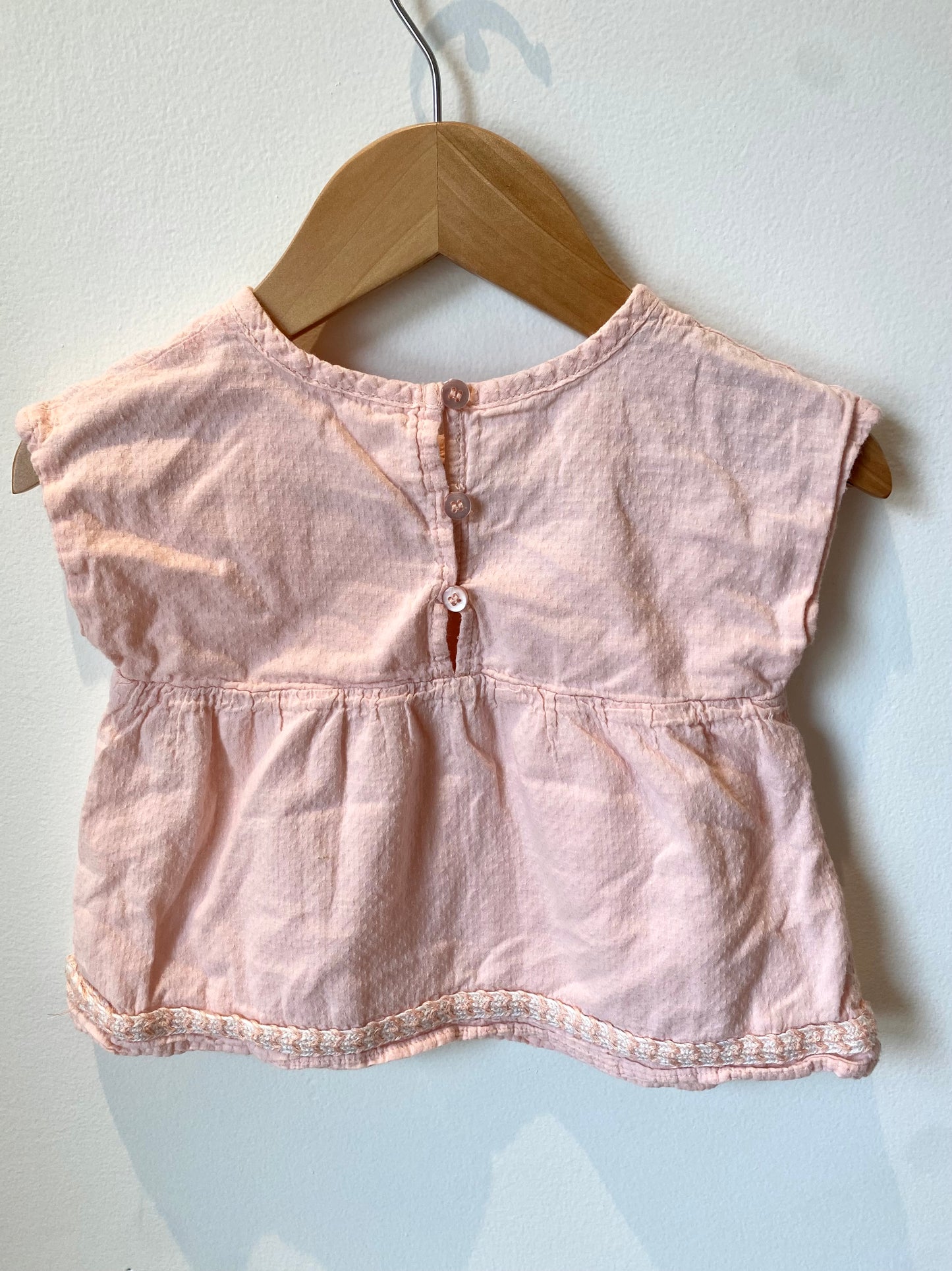 Pink Billowy Shirt / 6-12m