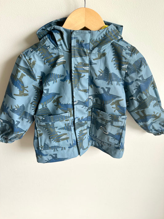 Blue Dinosaur Jacket / 18-24m