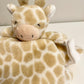 Giraffe Lovey with Velcro Soother Holder