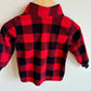 Red + Black Checkered Sweater / 12m