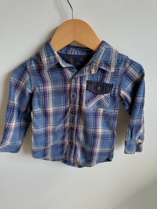 Plaid Flannel / 12-18m