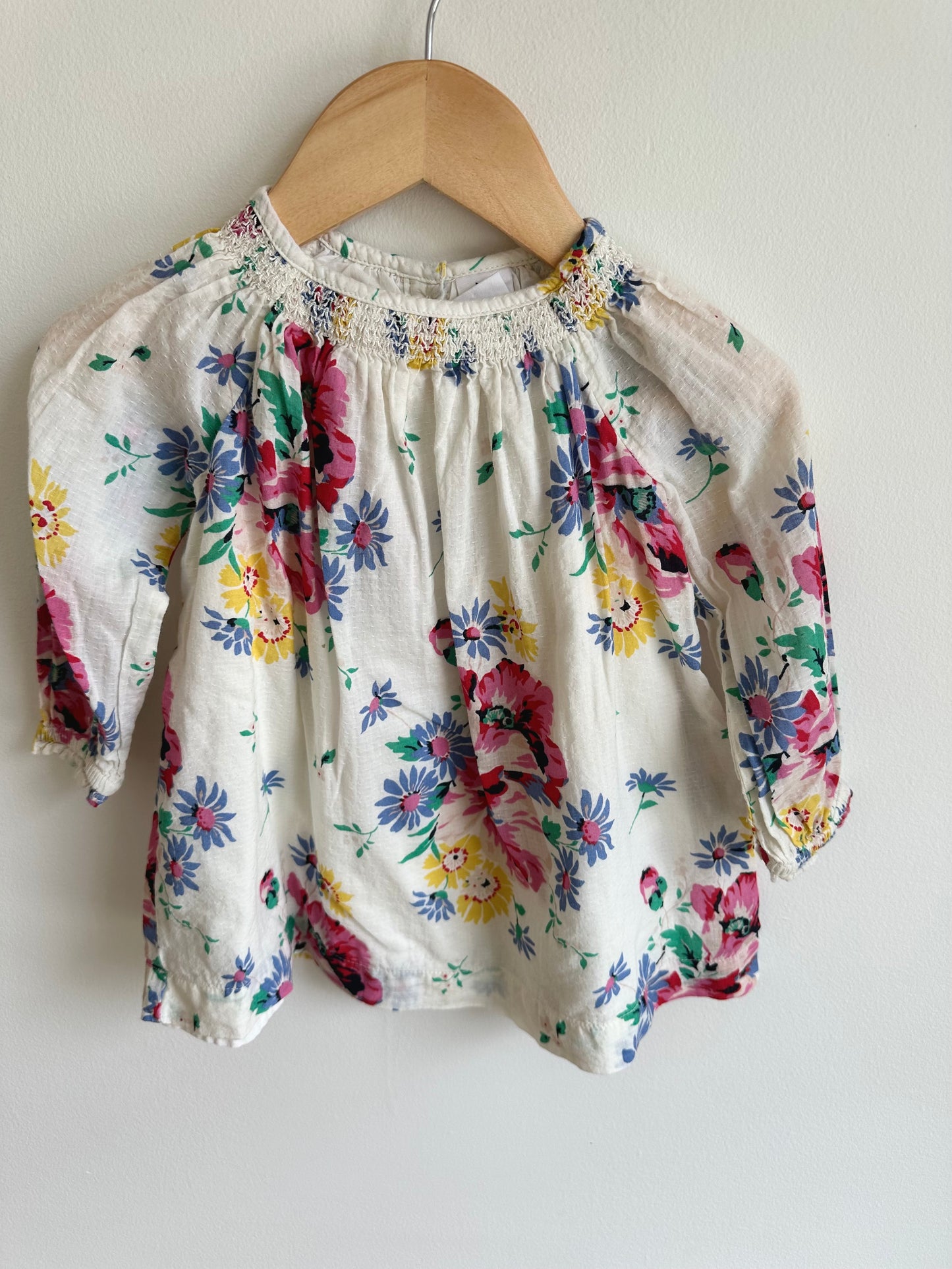 Gap White Floral Dress / 12-18m