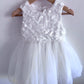 White Sequin + Tulle Special Occasion Dress / 24m