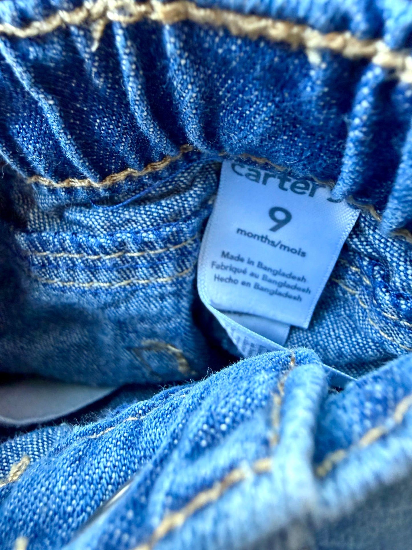 Jeans with Elastic Waist / 9m