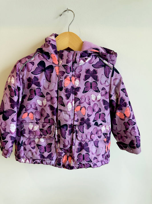 Butterfly Pattern Hooded Jacket / 18-24m