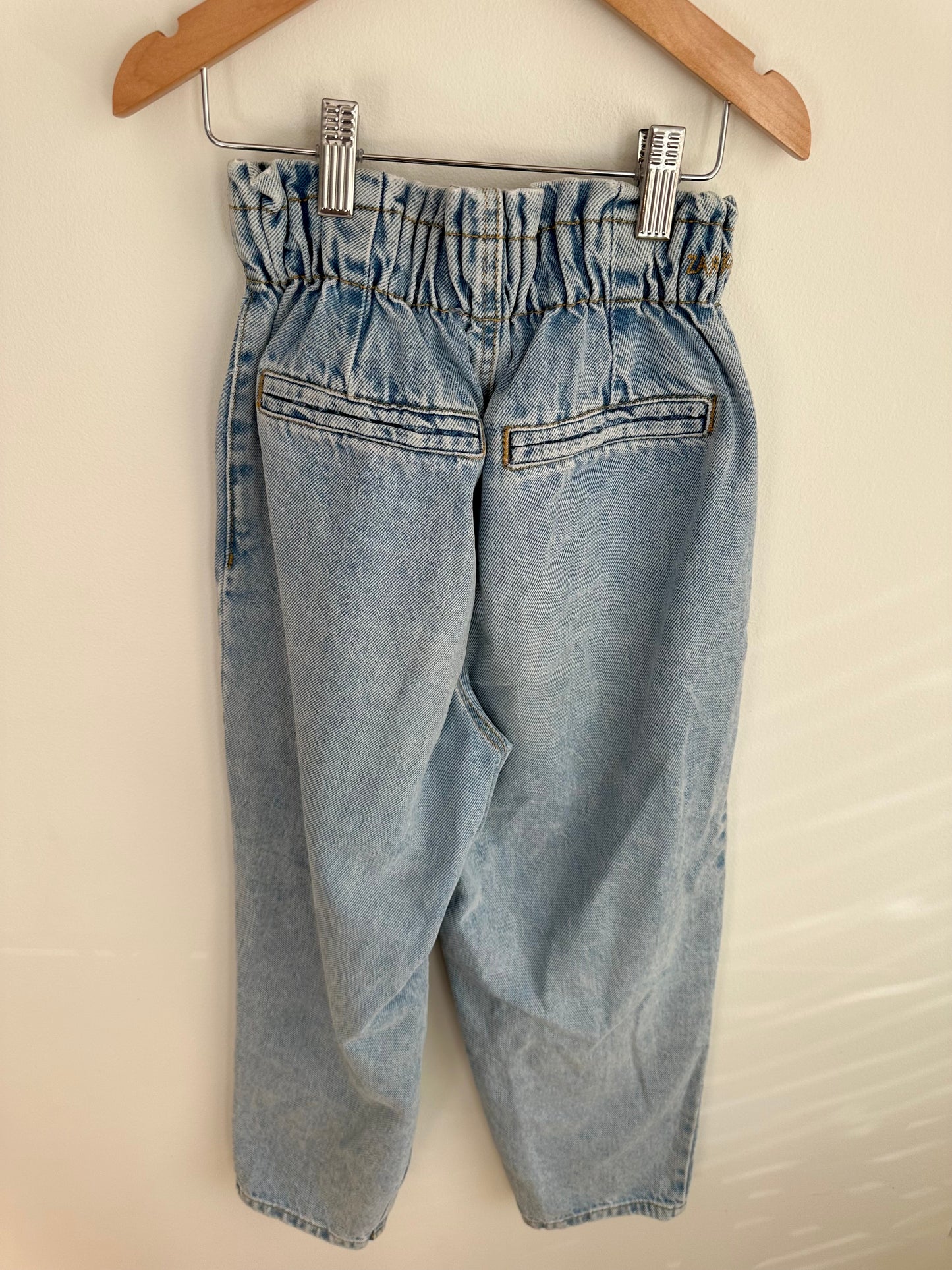 Zara Cinched Waist Jeans / 11-12 years