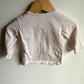 Cream Long Sleeve Top / 3-6m