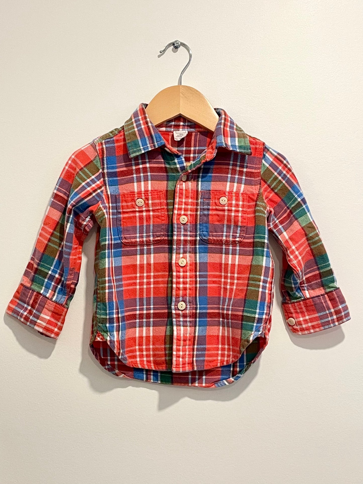 Plaid Button Up / 18-24m