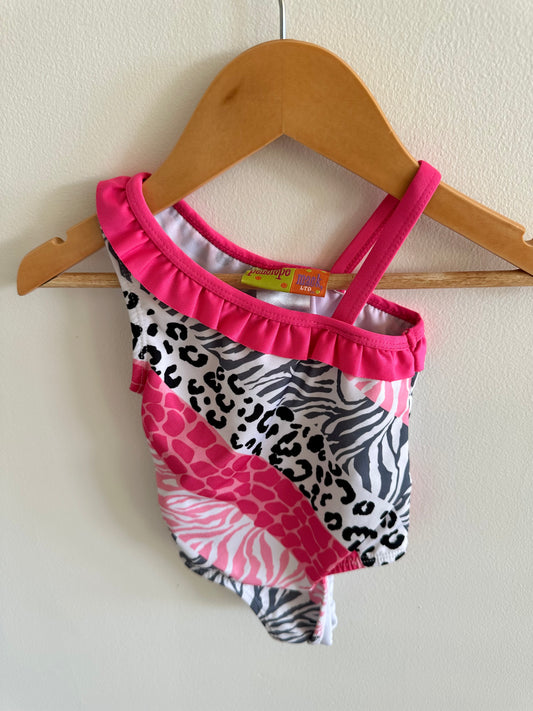 Pink Animal Print Swimsuit / 24m