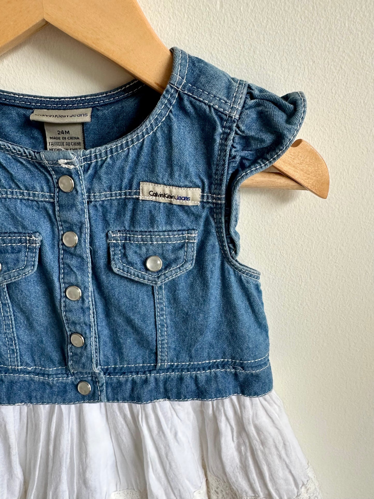 CK Denim Lace Dress / 24m