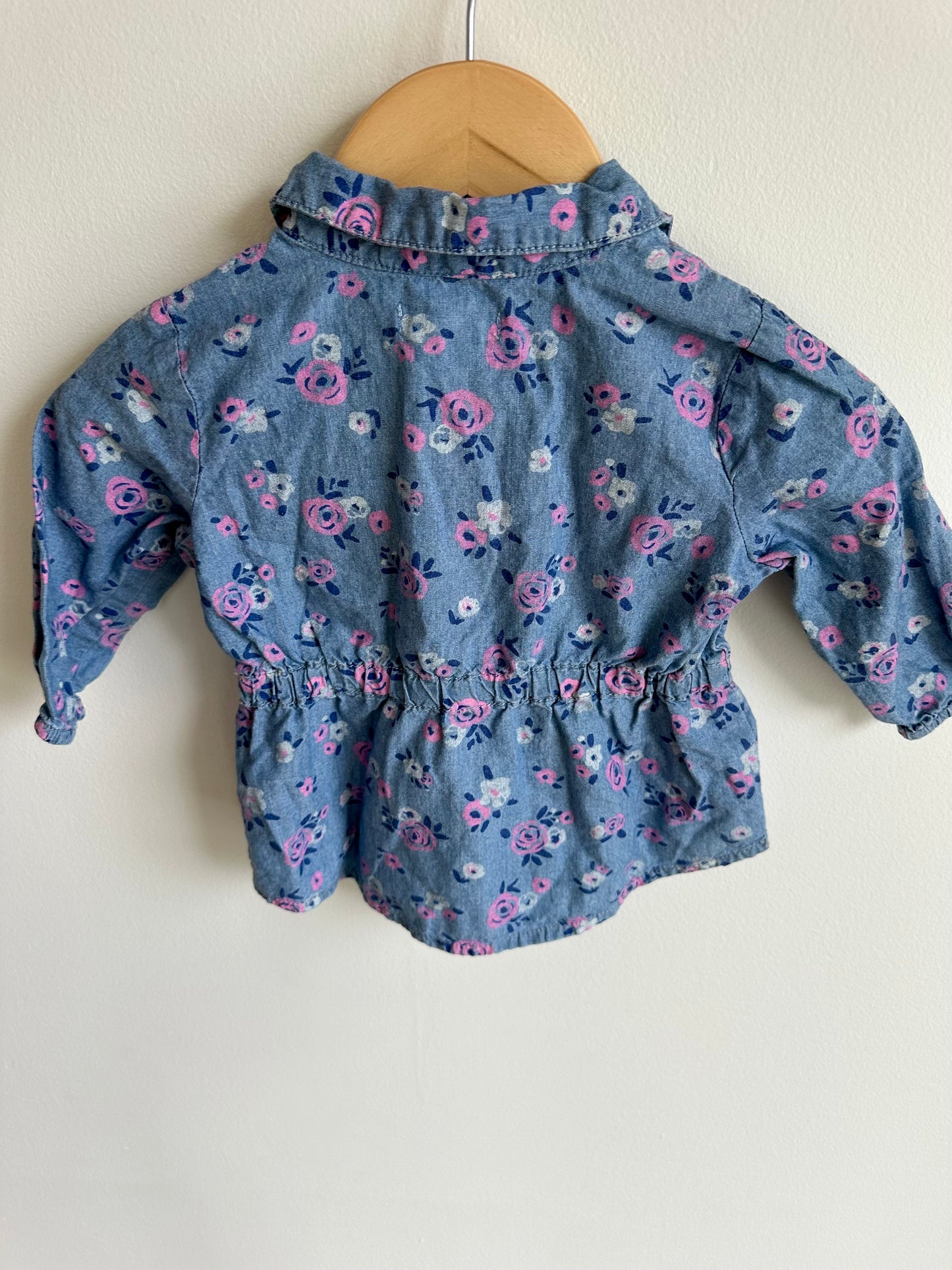 Floral Chambray Top / 3-6m