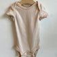 Tan Striped Bodysuit / Preemie