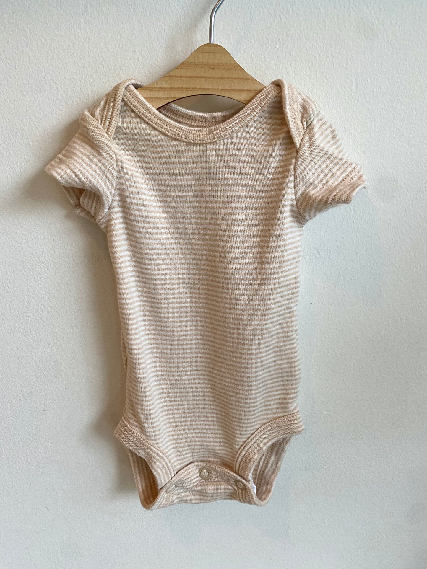 Tan Striped Bodysuit / Preemie