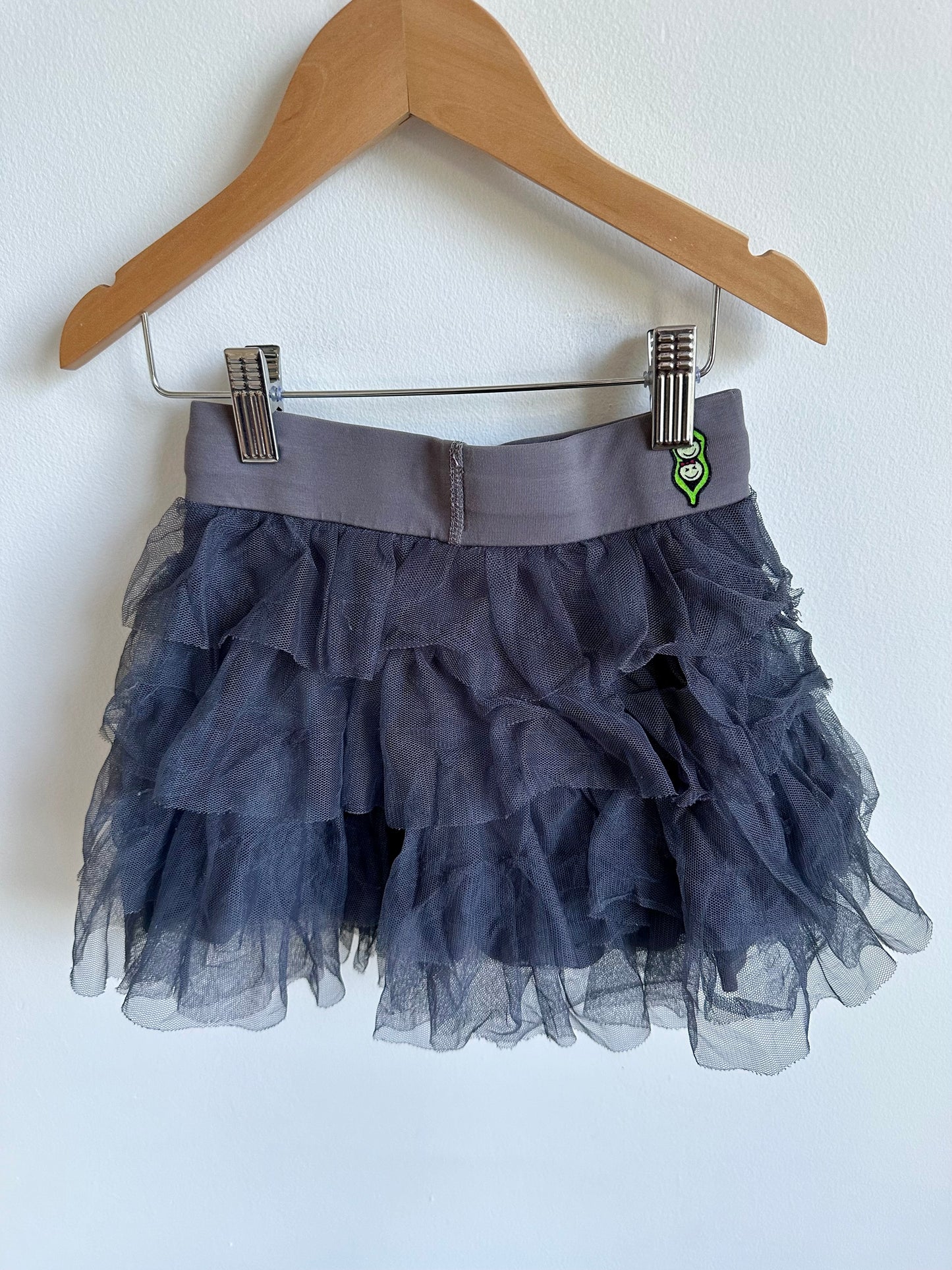 Peekaboo Beans Grey Tulle Skirt with Shorts / 4T?