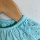 Blue Eyelet Top / 3-6m