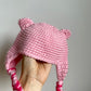 Handmade Pig Hat / 3-6m?