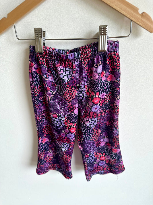 Purple Floral Wide Leg Pants / 18m