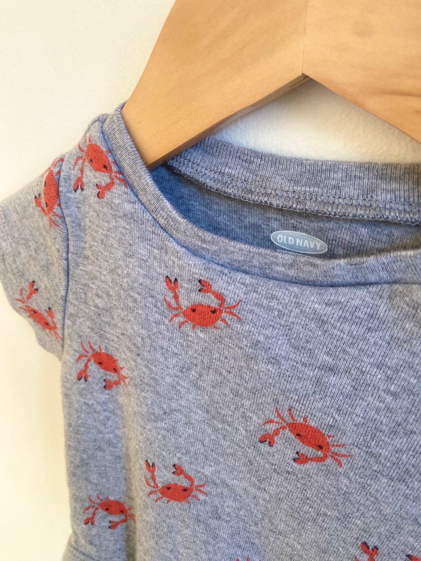 Crab Pattern Bodysuit / 0-3m