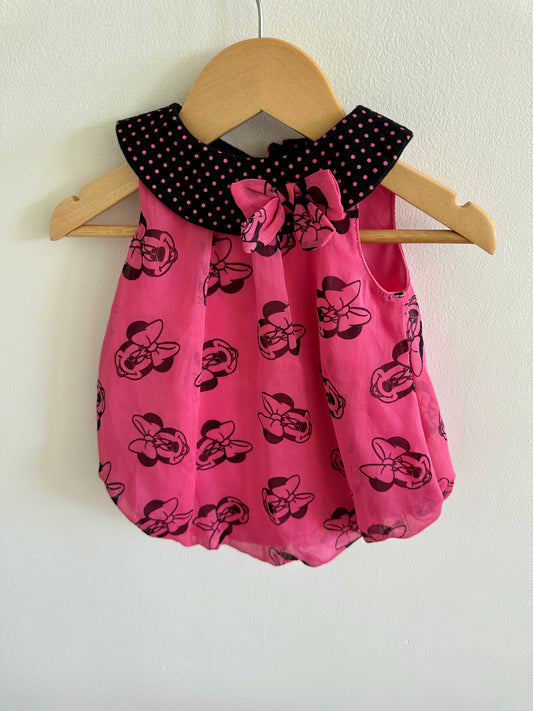 Disney Minnie Bubble Romper / 3-6m