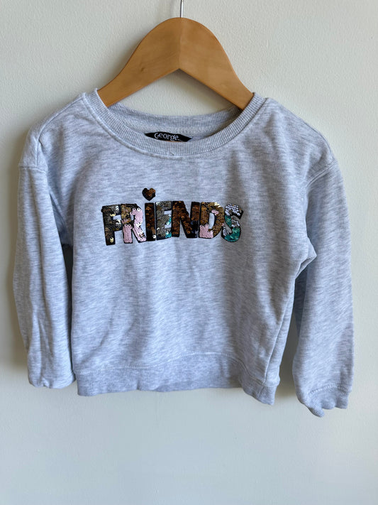 Friends Sequin Pull Over Sweater / 4-5 years