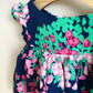 Navy Dress with Flowers / 0m