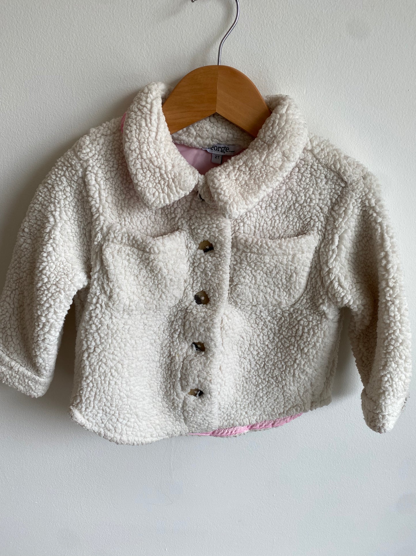 Sherpa White Sweater / 2T